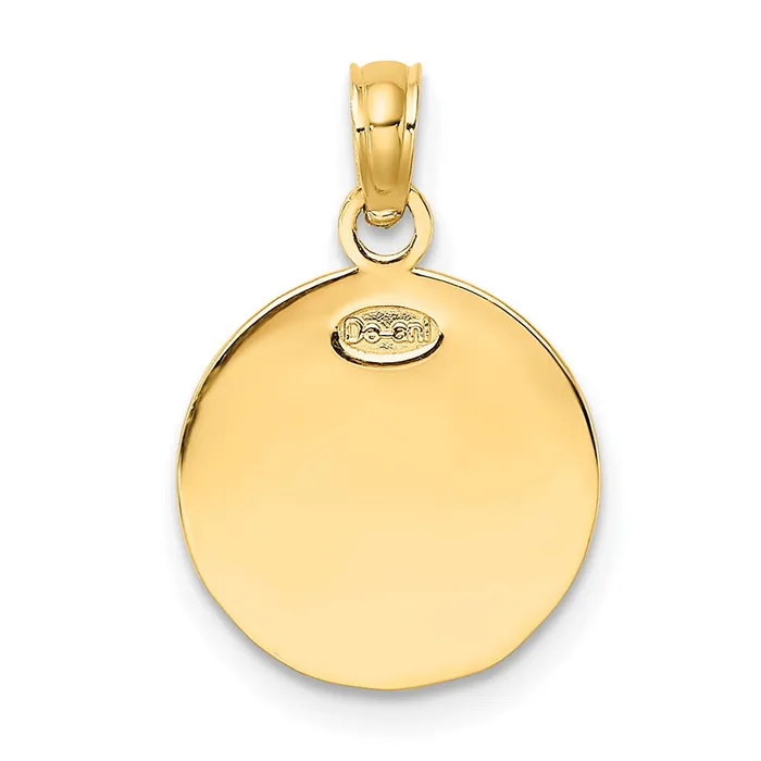 Charm Necklaces TreasureFineJewelers 14K 2D Engraveable Soccer Ball Charm