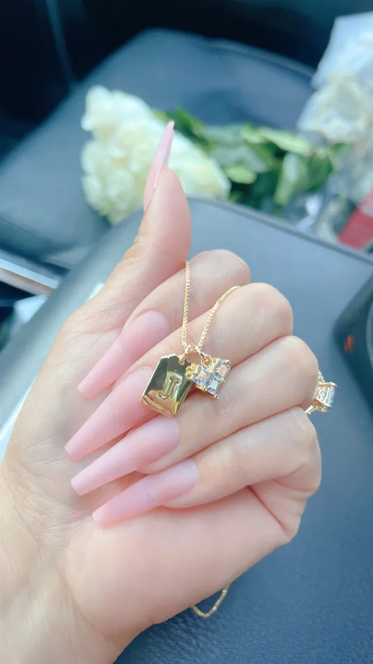 Necklaces MP Jewelry Amore Heart Initial Necklace