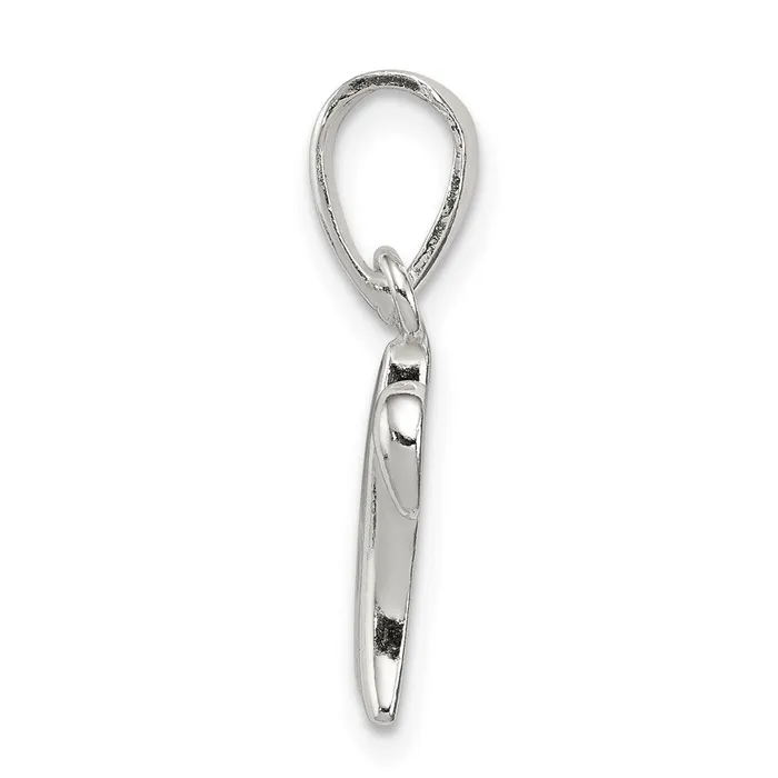Necklaces Sterling Silver Letter W Initial Pendant TreasureFineJewelers