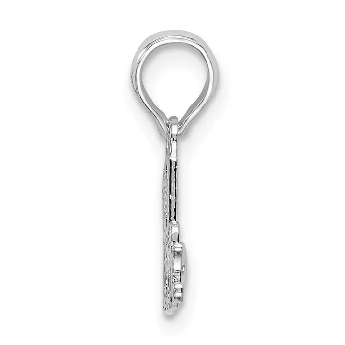 Necklaces TreasureFineJewelers Sterling Silver Polished 1 MOM Script Pendant