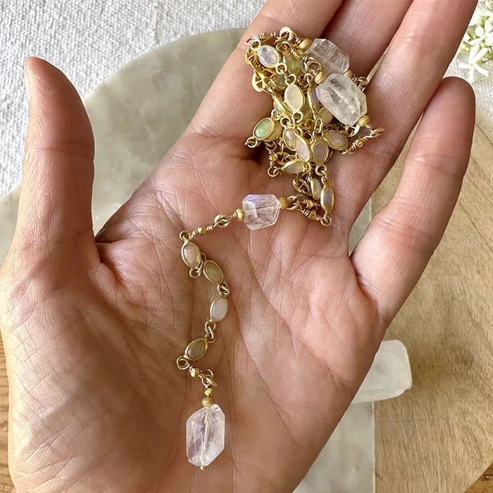 Robindira Unsworth Necklaces Natalia Australian Opal Drop Necklace