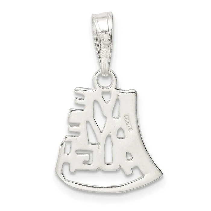 TreasureFineJewelers Necklaces Sterling Silver Live Love Laugh Pendant