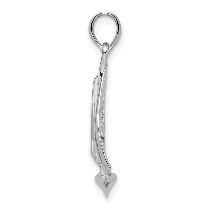 TreasureFineJewelers Necklaces Sterling Silver Polished 3D Sailboat Pendant