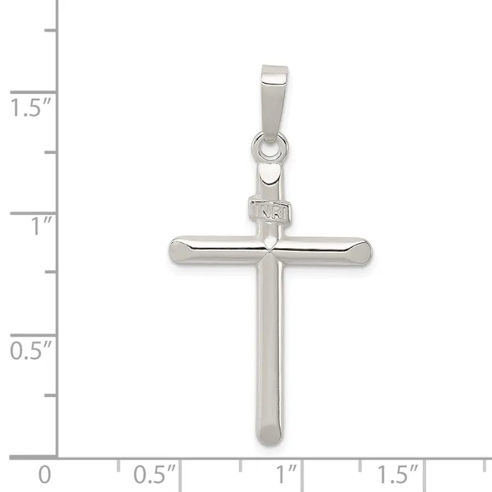 TreasureFineJewelers Necklaces Sterling Silver Polished INRI Cross Pendant