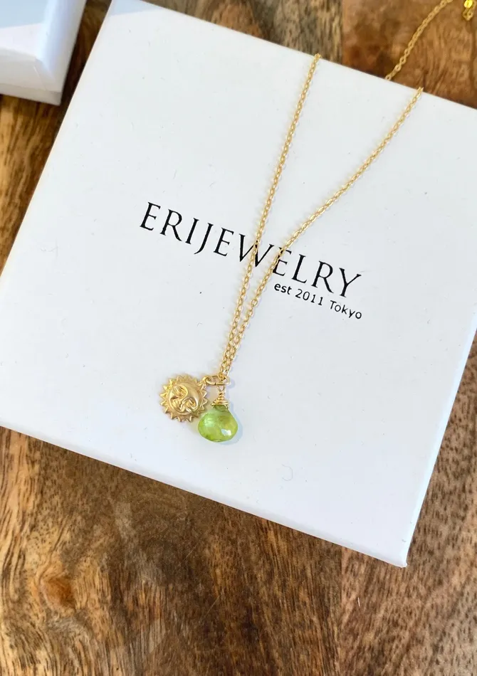Necklaces ERIJEWELRY Peridot with the Sun Necklace