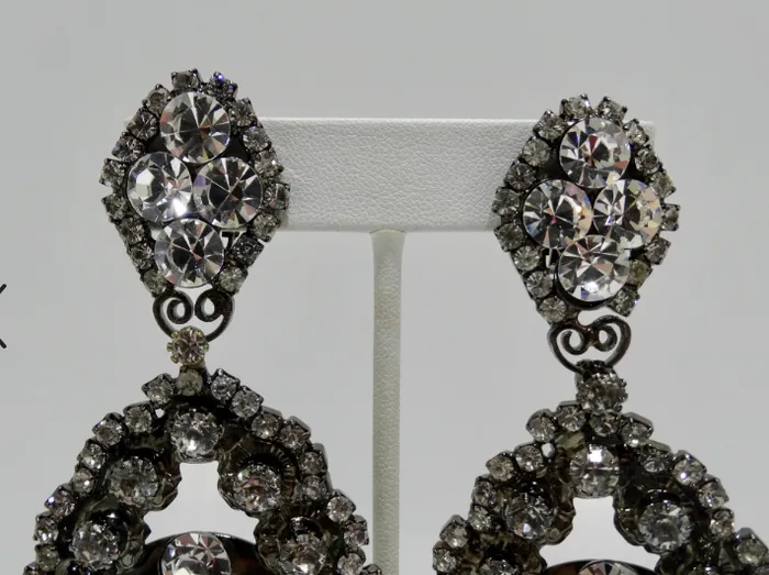 Earrings Vintage by Misty Vrba Turquoise Chandelier Earrings