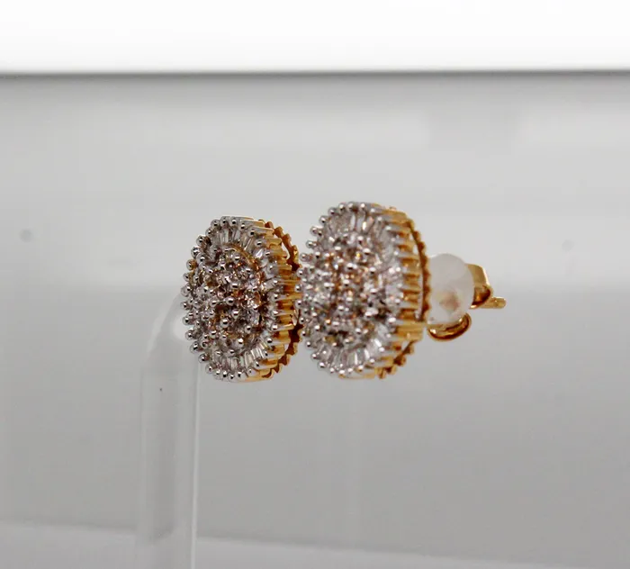 Estate 14KTT 80 Cttw Diamond Cluster Earrings FULLERS PURCHASE FROM PUBLIC Earrings Estate 14KTT 80 Cttw Diamond Cluster Earrings FULLERS PURCHASE FROM PUBLIC Earrings