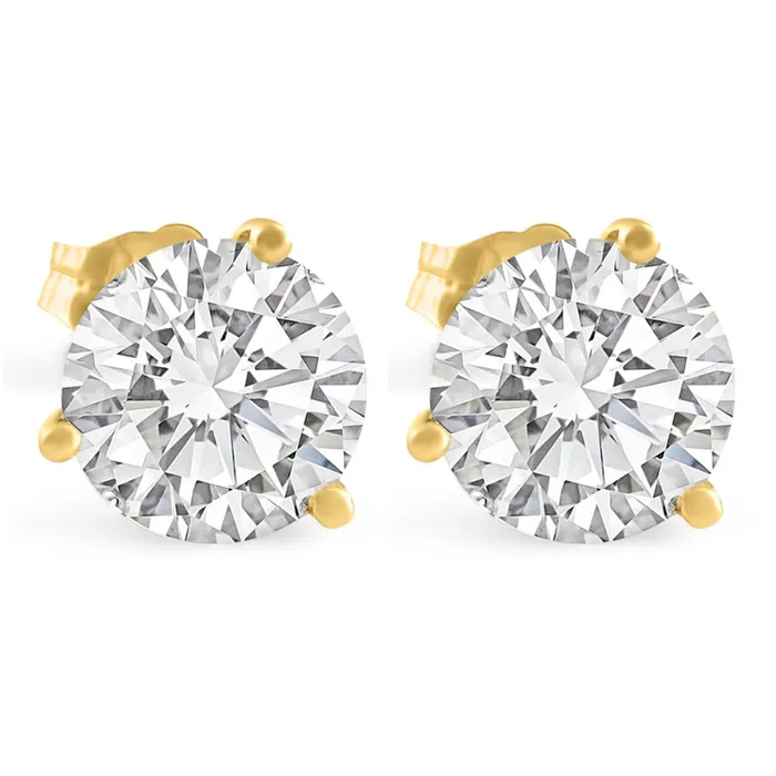 FULLERS PURCHASE FROM PUBLIC Earrings 14KY 78 Cttw Round Diamond Stud Earrings FULLERS PURCHASE FROM PUBLIC Earrings 14KY 78 Cttw Round Diamond Stud Earrings