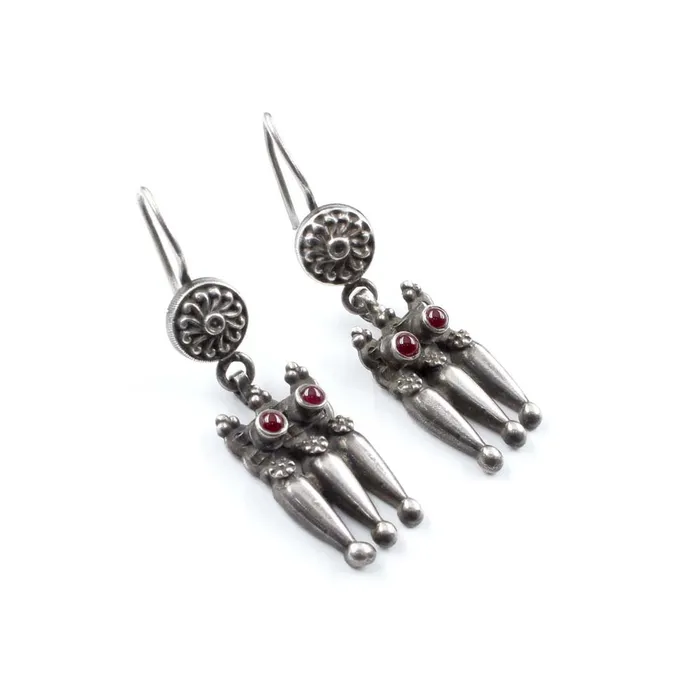 Karizma Jewels Antique Style Real Sterling Silver Oxidized dangle earrings Earrings