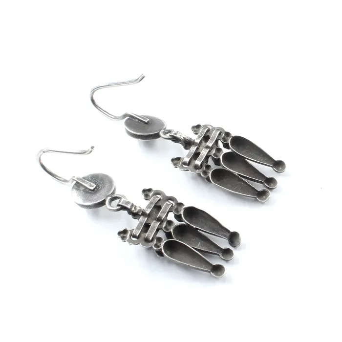 Karizma Jewels Antique Style Real Sterling Silver Oxidized dangle earrings Earrings