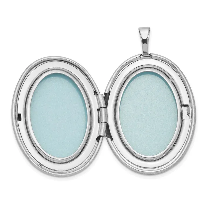 Necklaces WB Choice Jewelry Sterling Silver RHplated 26mm Enameled Butterfly Oval Locket NecklaceWBCQLS26218 Necklaces WB Choice Jewelry Sterling Silver RHplated 26mm Enameled Butterfly Oval Locket NecklaceWBCQLS26218