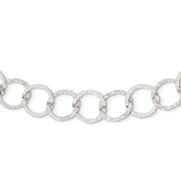 Sterling Silver Fancy Hammered NecklaceWBCQH242724 WB Choice Jewelry Necklaces Sterling Silver Fancy Hammered NecklaceWBCQH242724 WB Choice Jewelry Necklaces