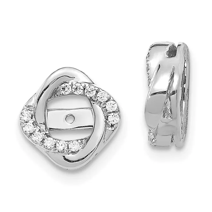 WB Choice Jewelry Earrings 14k White Gold Diamond Jacket EarringsWBCEJM5320013WA WB Choice Jewelry Earrings 14k White Gold Diamond Jacket EarringsWBCEJM5320013WA