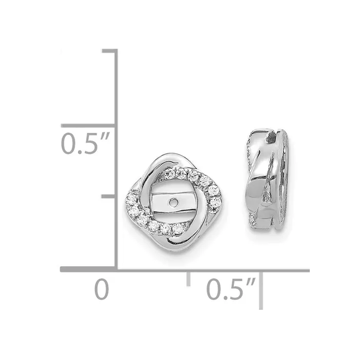 WB Choice Jewelry Earrings 14k White Gold Diamond Jacket EarringsWBCEJM5320013WA WB Choice Jewelry Earrings 14k White Gold Diamond Jacket EarringsWBCEJM5320013WA