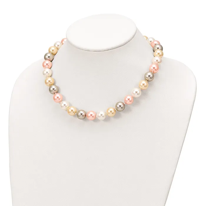 WB Choice Jewelry Sterling S Majestik Rhpl 1213mm MultiColor Imitat Shell Pearl NecklaceWBCQMJN131MX18 Necklaces WB Choice Jewelry Sterling S Majestik Rhpl 1213mm MultiColor Imitat Shell Pearl NecklaceWBCQMJN131MX18 Necklaces